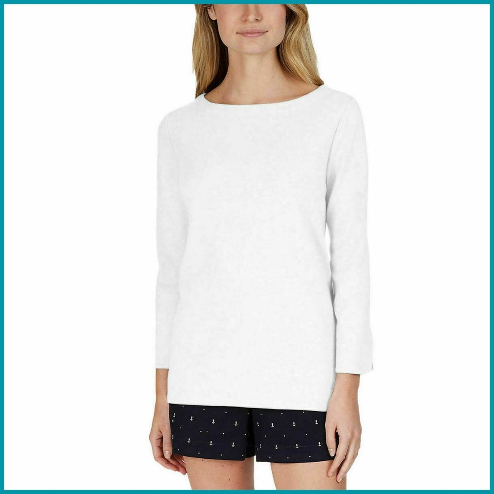 Nautica Women Ladies' Cuff Sleeve Top